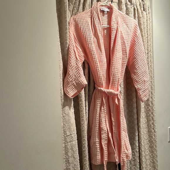 🔥NEW🔥 Pink Nordstrom Rack Waffle Weave Robe SIZE SMALL - Picture 6 of 6